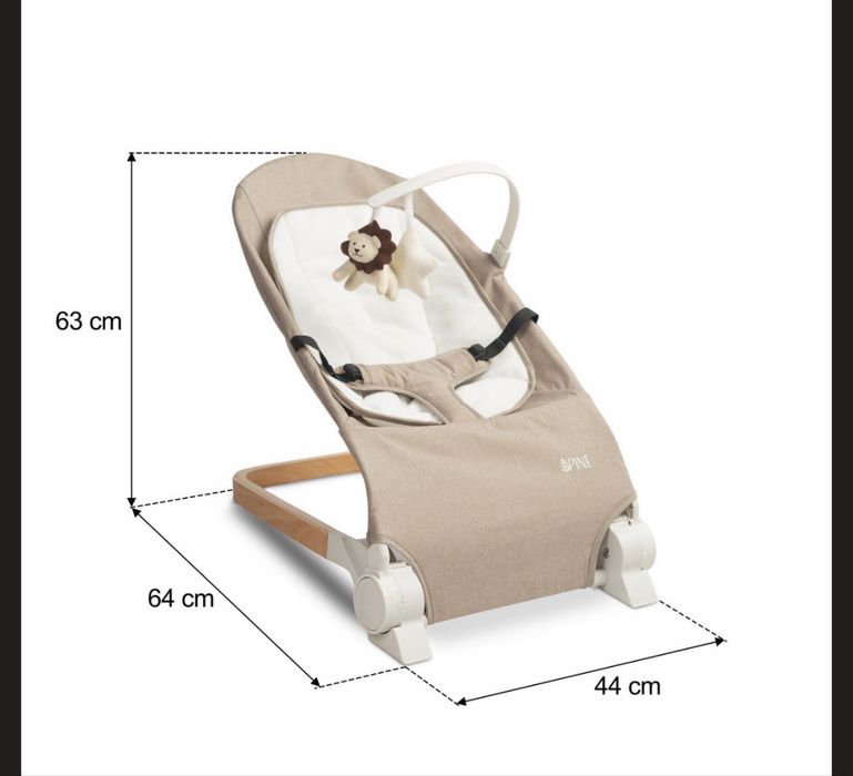 Дитяче крісло шезлонг Caretero Pine Brown