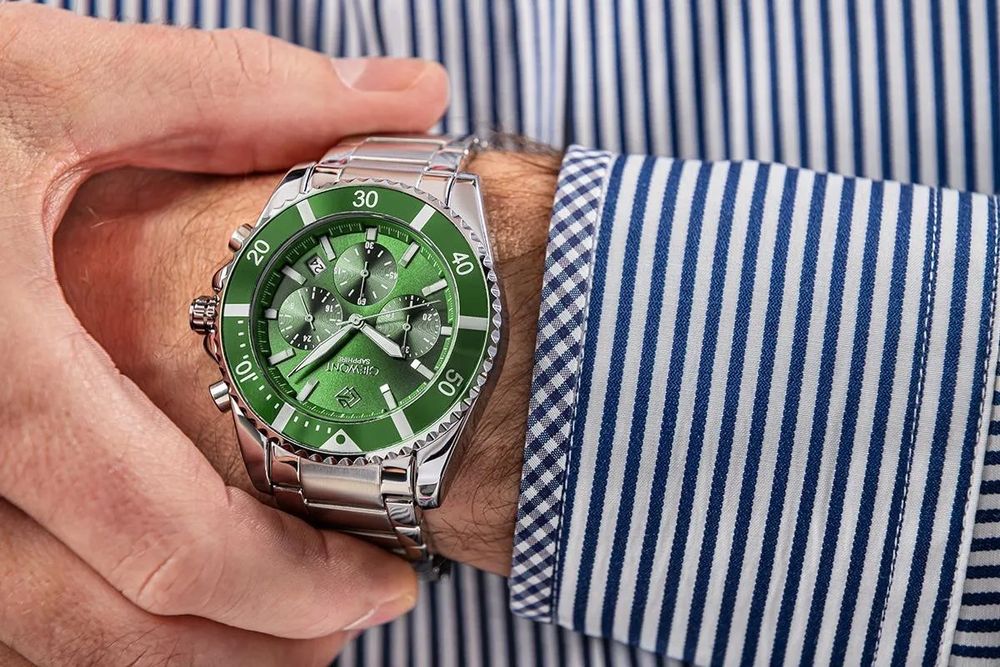 zegarek męski giewont chronograph sapphire elegancki