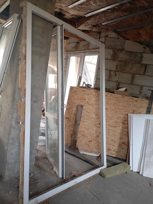 Okno balkonowe, dwuszybowe