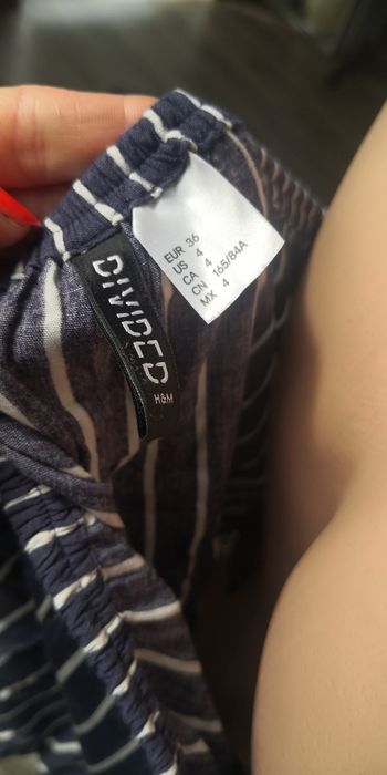 Bluzka hiszpanka w pasy H&M