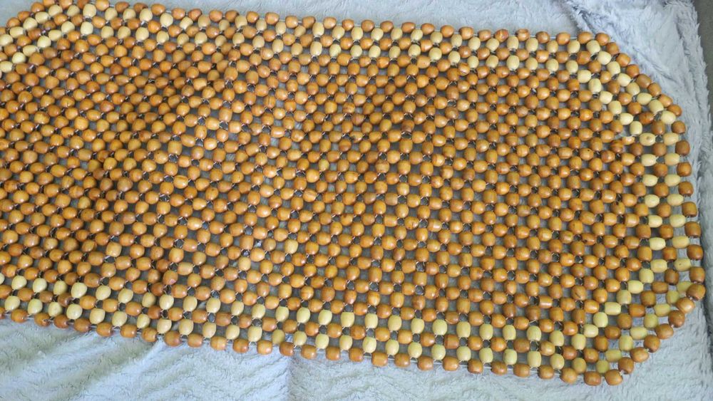 Mata na fotel matokorale mata korale drewniane masażer pokrowce