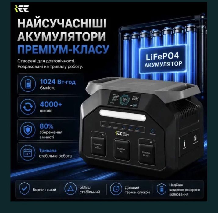 Зарядна станція IEE Initial Entropy Energy P1800 (1024 Wh / 1800 W)