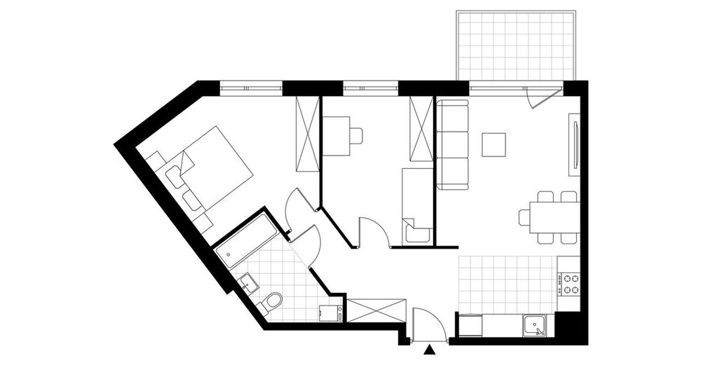 3-pokojowe mieszkanie 57m2 + balkon Bezpośrednio