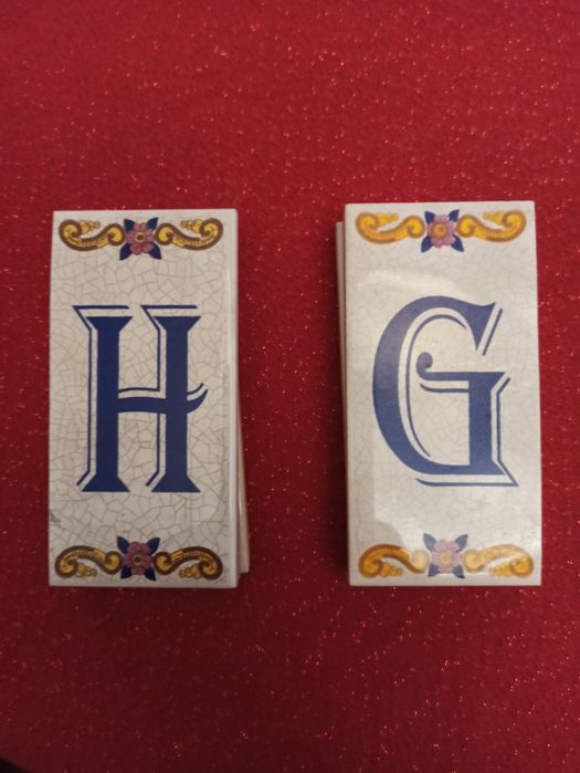 23 Azulejos decorados 10x5cm