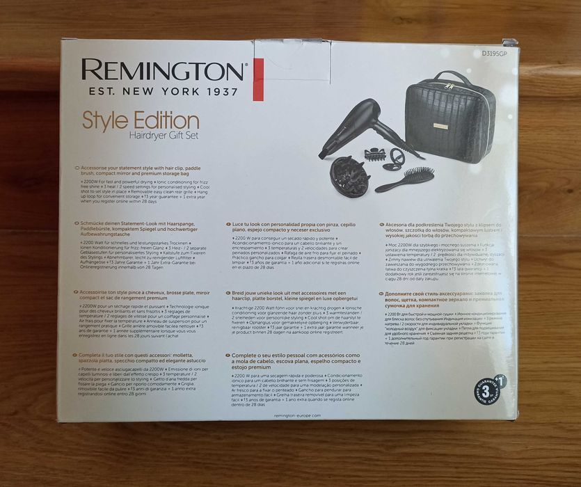 Suszarka do włosów REMINGTON zestaw prezentowy Style Edition  prezent