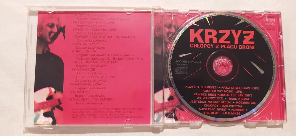 Płyta CD - Chłopcy z Placu Broni  -  Krzyż