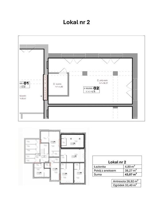 Apartament z antresolą (łącznie 69,99m2) - 700 m od plaży i molo