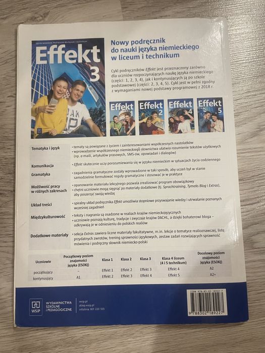 Książka do języka niemieckiego Effekt 3