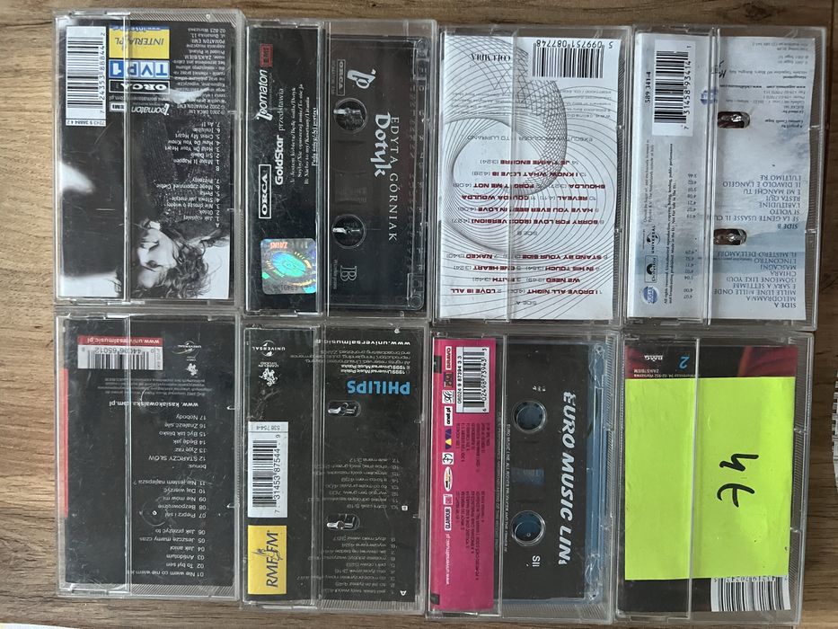 Kasety magnetofonowe Górniak, Kowalska, Celin Dion, Krawczyk, Bocelli.
