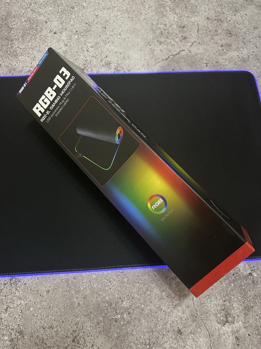 НЕДОЛІК Ігрова RGB поверхня для мишки | RGB коврик RoHs