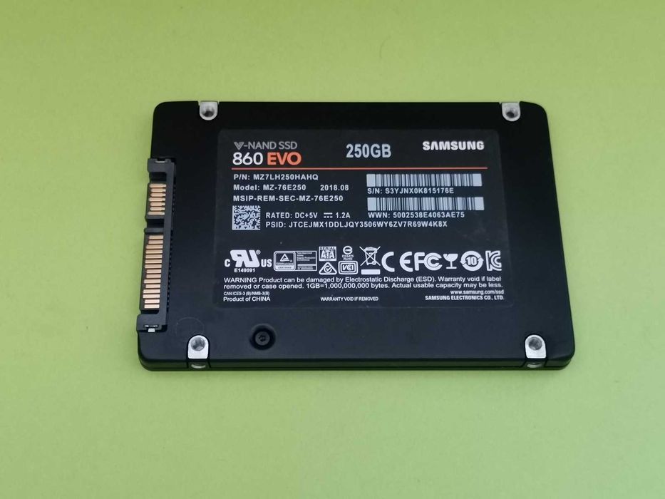 SSD 250GB Samsung 860 EvO