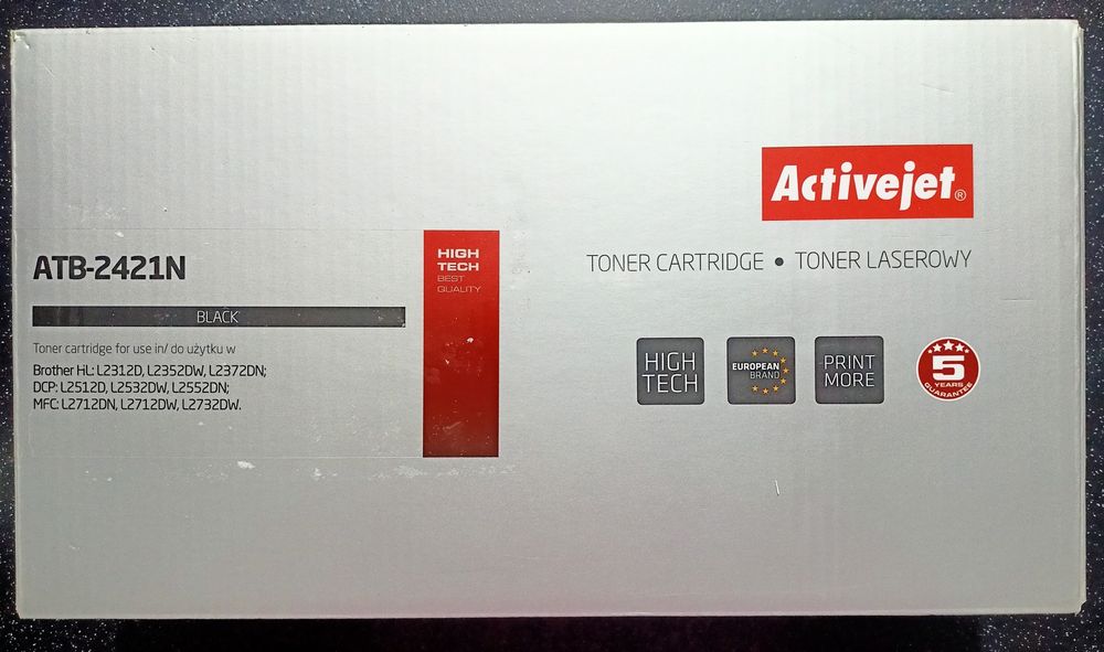 NOWY ZESTAW Activejet do drukarki BROTHER - Toner i 2 bębny.