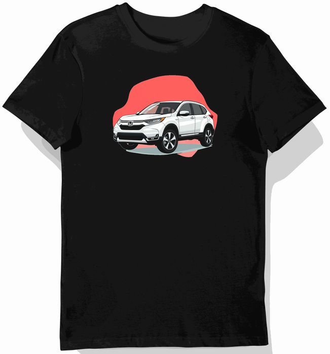 Koszulka męska czarna Stylowy SUV Mocy XL