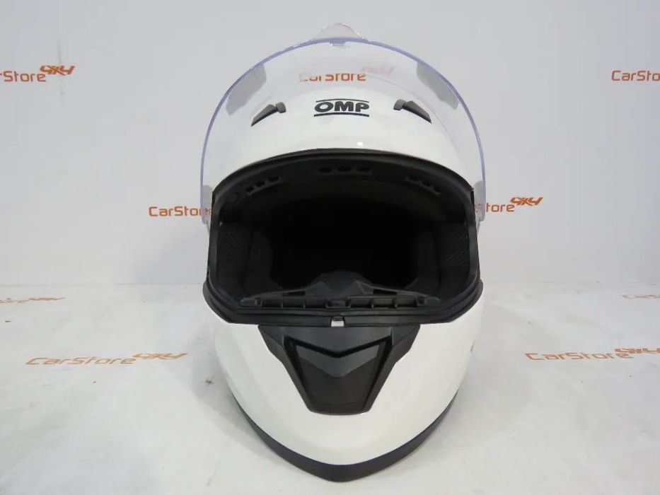 Capacete OMP Circuit EVO Preto Matte + Amarelo + Branco