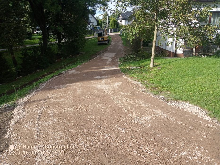Prace Ziemne kanalizację,przyłącza wodociągowe ,