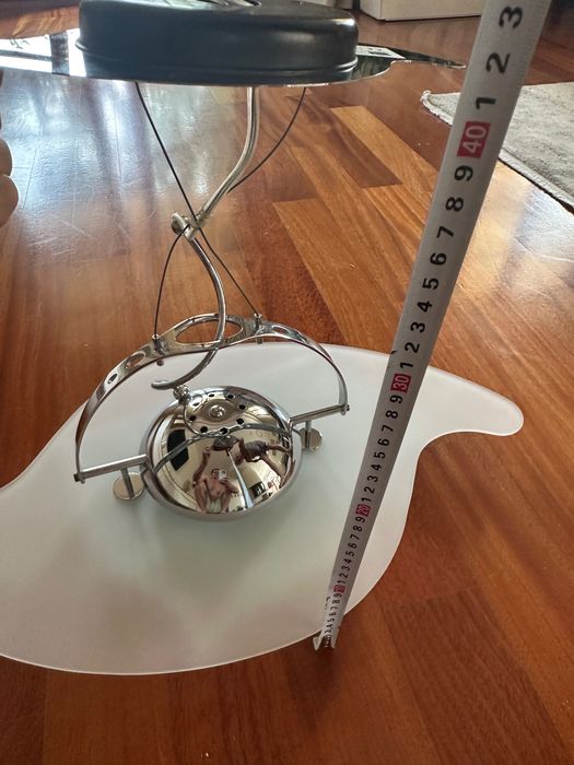 Włoska lampa wisząca ART.6333/1 - Vintage 2000, chrom / lustrzany połysk, STAN Bardzo dobry