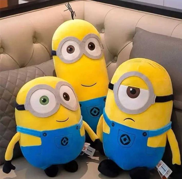 М'які плюшеві іграшки Міньйони Стюарт, Мел, Боб (Розміри 30, 40, 50)