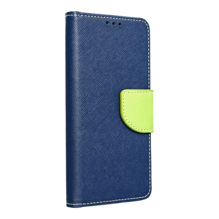 Kabura do SAMSUNG A14 4G / A14 5G Fancy Book granatowo limonkowy