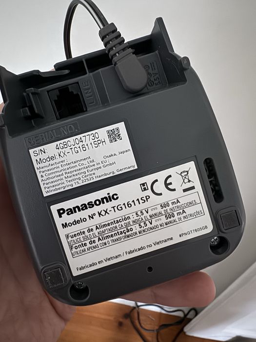 Telefone fixo sem fio Panasonic