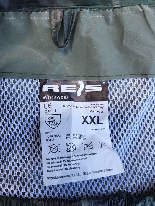 Komplet odzieży przeciwdeszczowej REIS XXL kamuflaż