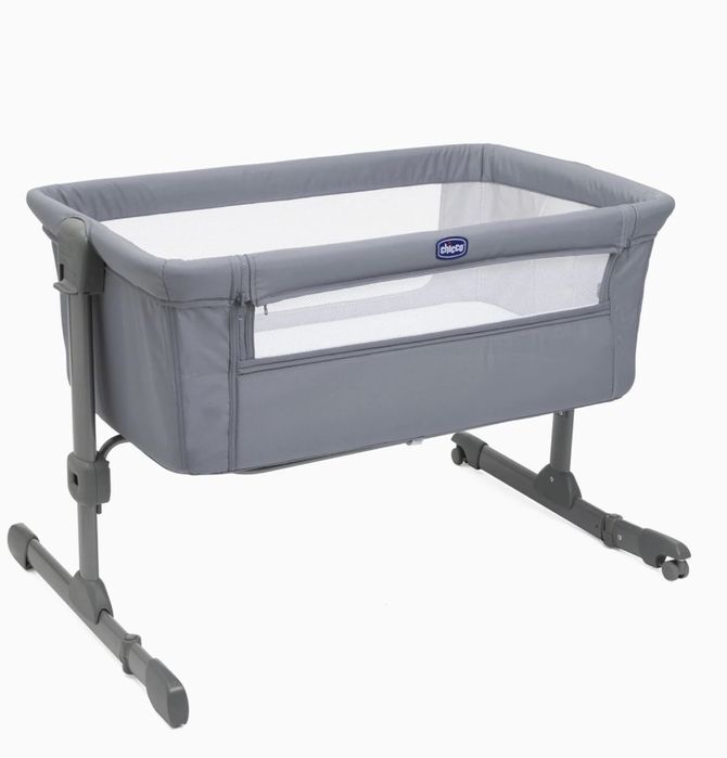 Berço Chicco Next 2 Me Essential cinza