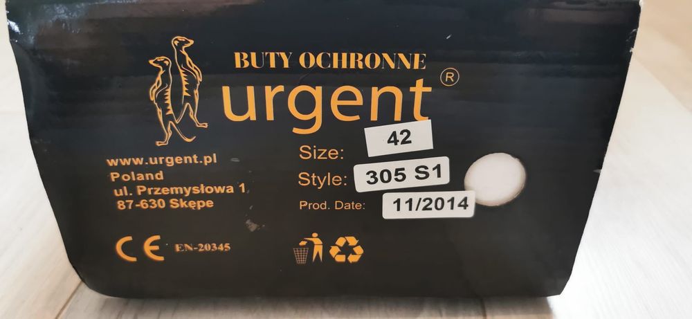 Nowe buty ochronne bhp stalkapy 42