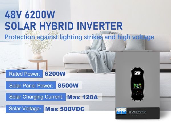 Гібридний сонячний інвертор Datouboss 4862l.З модулем wi-fi.