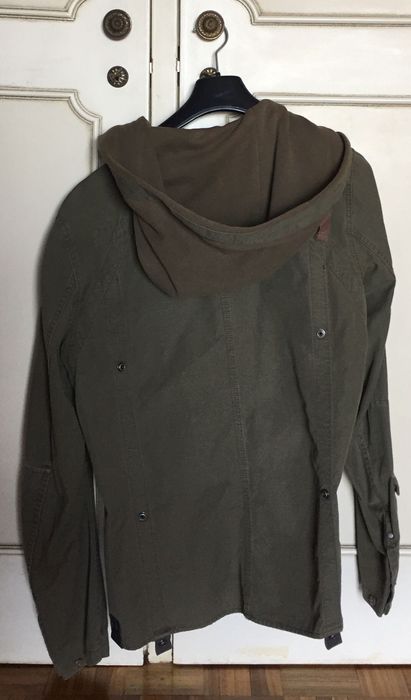 Casaco de meia-estação com capuz verde escuro G-Star Raw