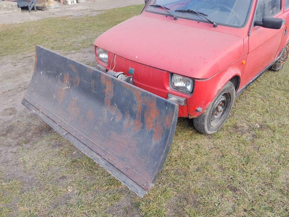 Do Sprzedania Fiat 126p z pługiem do odśnieżania