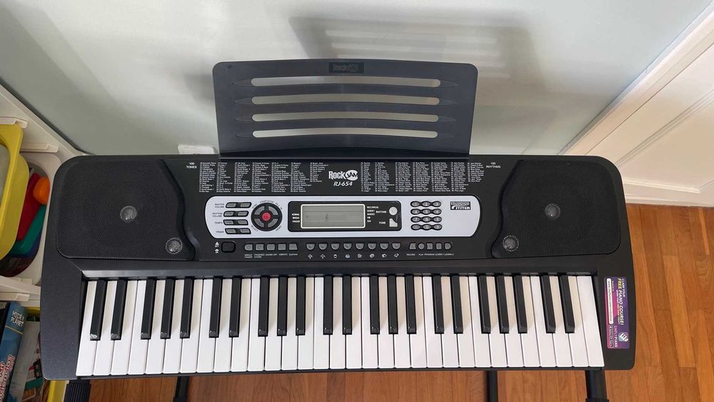 Teclado eletrónico Rock jam RJ- 654  (estado impecável)