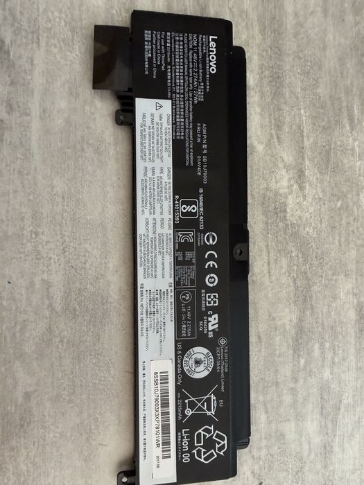 Оригінальні запчастини для Lenovo ThinkPad T470 / T480 / A475 (RAM 16GB, Акумулятори, 4G LTE, Охолодження)