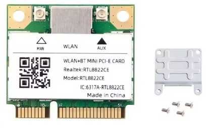 Wi-Fi 5 модуль DualBand+BT 5.1 Realtek RTL8822CE 5ГГц mini PCI-E