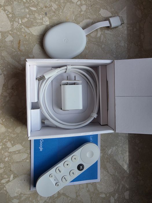 Odtwarzacz multimedialny Google 4.0 Chromecast 4K z Google TV