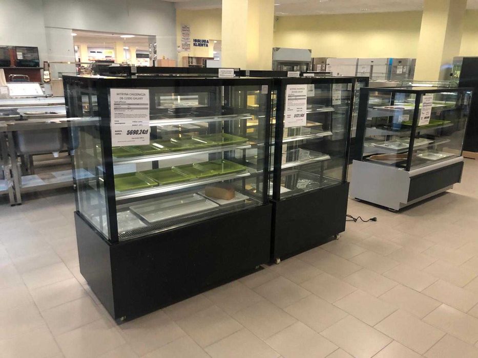 NOWA "od ręki" 90cm cukiernicza chłodnicza cukiernia lada witryna