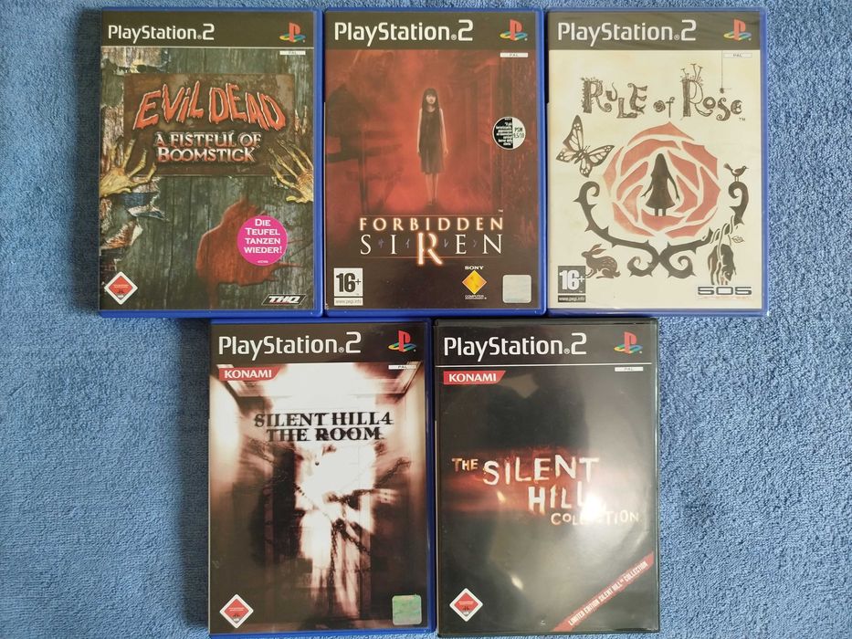 Evil Dead, Forbidden Siren, Silent Hill 4: The Room, Rule of Rose, The Silent Hill Collection