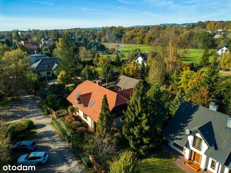 Krzeszowice, dom z klimatem + garaż dwustanowiskowy, piękny ogród