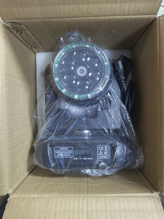 2 x Moving Head bee eye com color ring