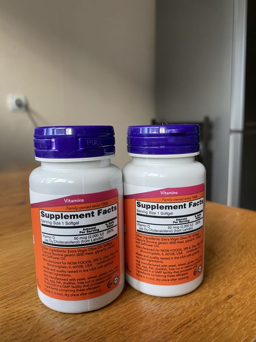 Вітамін Д3 D3 Now