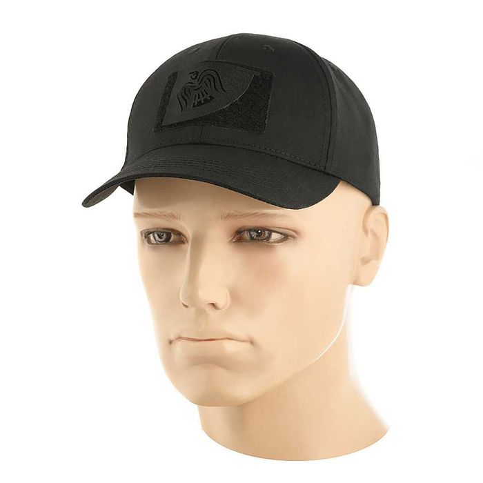 Naszywka na rzep Sztandar Wrona Cięta Laser Cut black