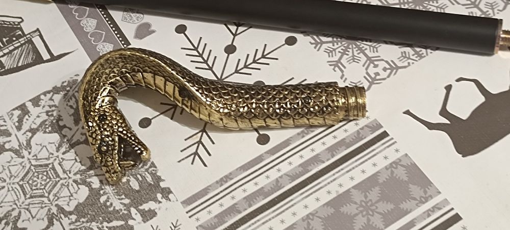 Bengala Luxo Cabeça de cobra