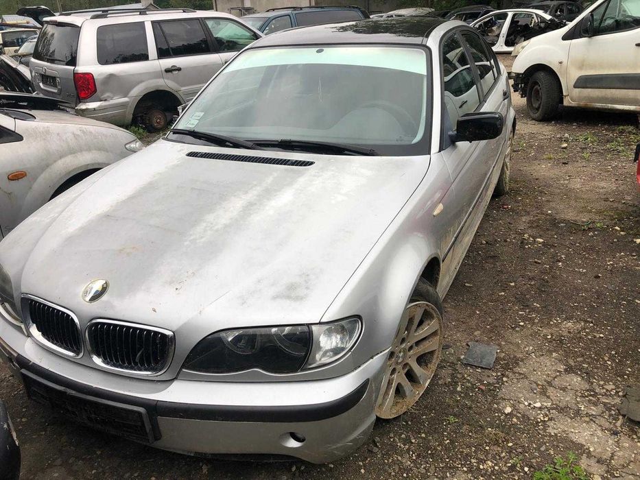 Bmw e46 na części 2.0d m47     wózek/sanki/skrzynia/reflektor/silnik/pas przedni/chłodnica