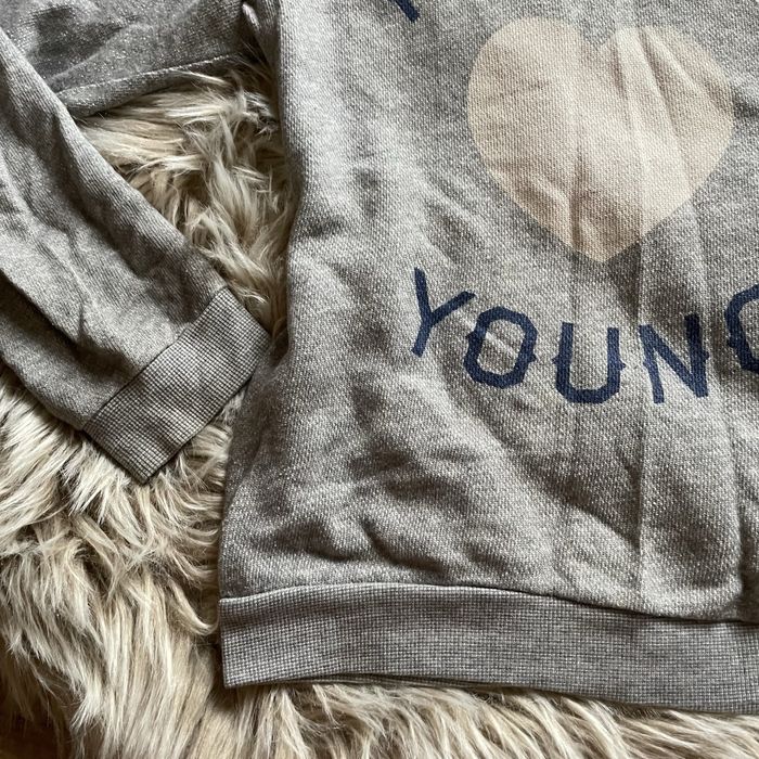 Szara cienka bluza sweter forever young pull&bear s