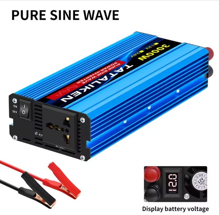 Инвертор чистый синус 12в -220в Інвертор 3000w/1200w