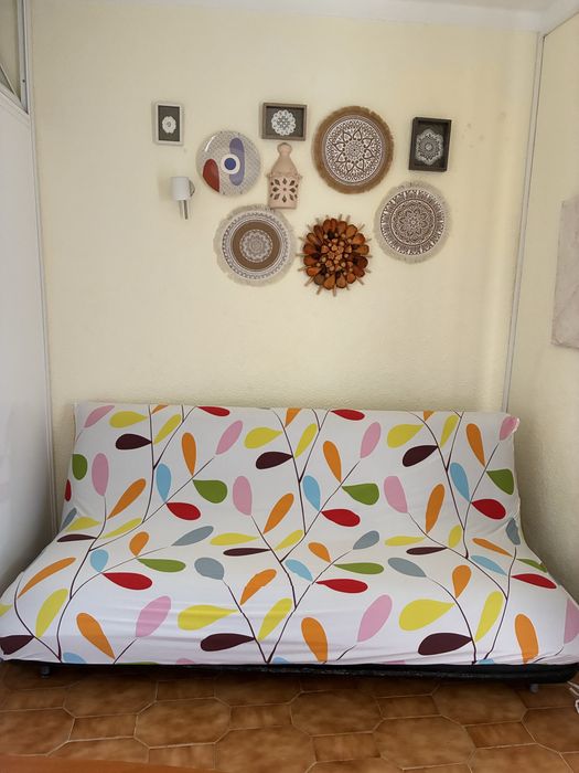 Sofa cama belga com duas capas