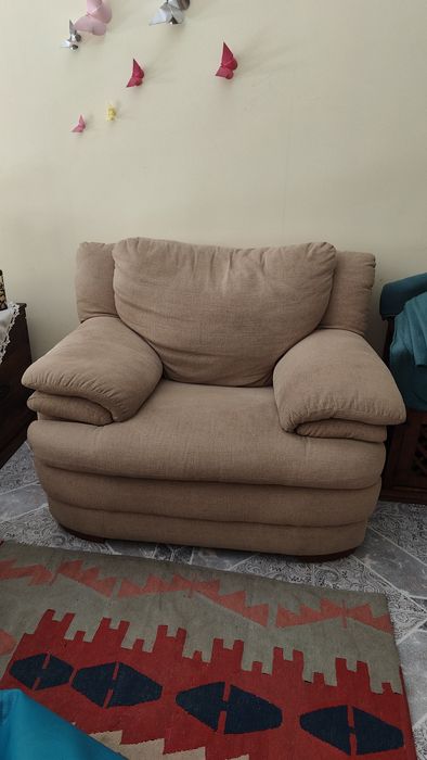 Conjunto sofá + poltrona