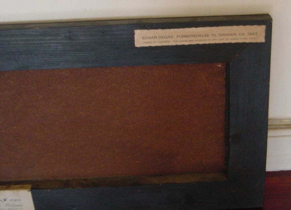 Quadro réplica Anos 70: "Bailarina atando o sapato" por DEGAS (1893/8)