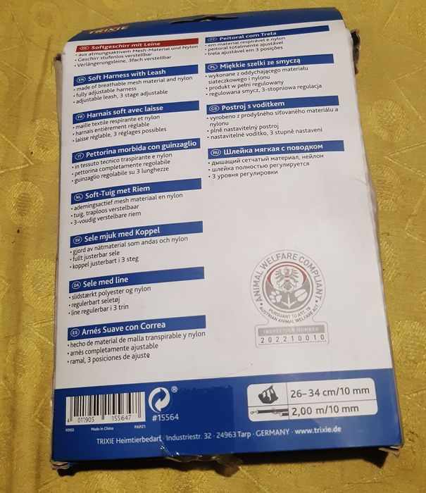 Szelki i smycz dla psa s/m