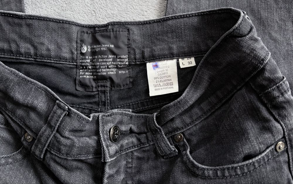 Acne Studios джинси чорні W29 L32 вінтаж