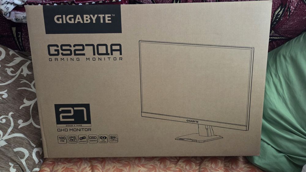 Ігровий монітор 27" Gigabyte GS27QA / 2K QHD / IPS / 180Hz