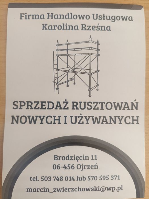Sprzedaż rusztowań nowych i używanych